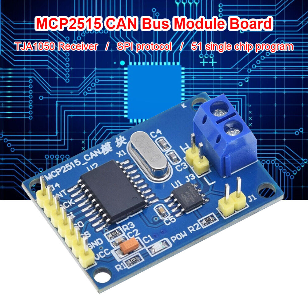 MCP2515 CAN Bus Module Board TJA1050 Receiver SPI for 51 MCU Controller