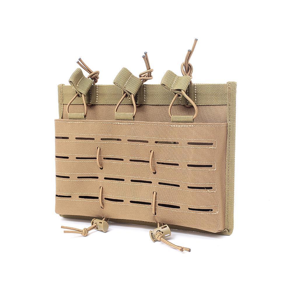 Multi-functional Outdoor Combat Vest MOLLE System Accessory Bag (Brown)