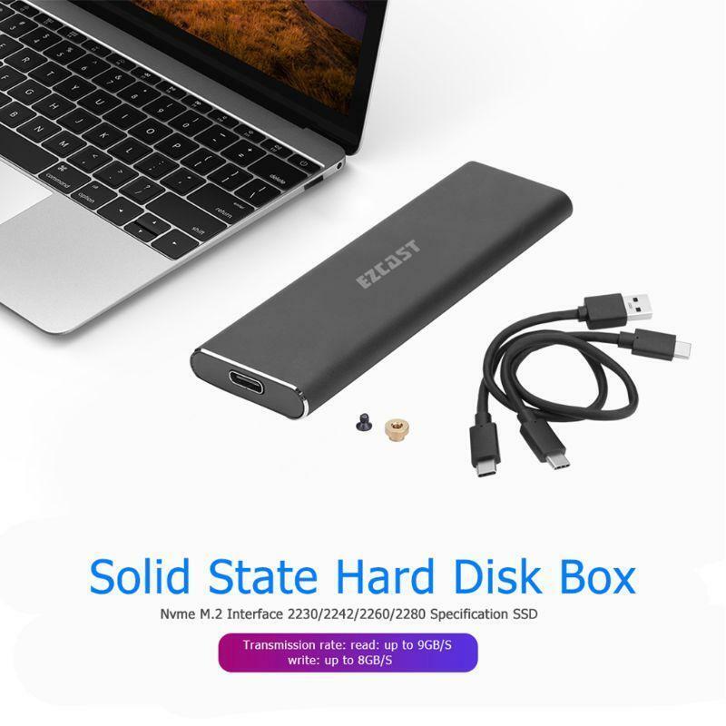PCIe to USB3.1 M.2 NVME External Mobile Hard Disk Enclosure SSD HDD Case Adapter