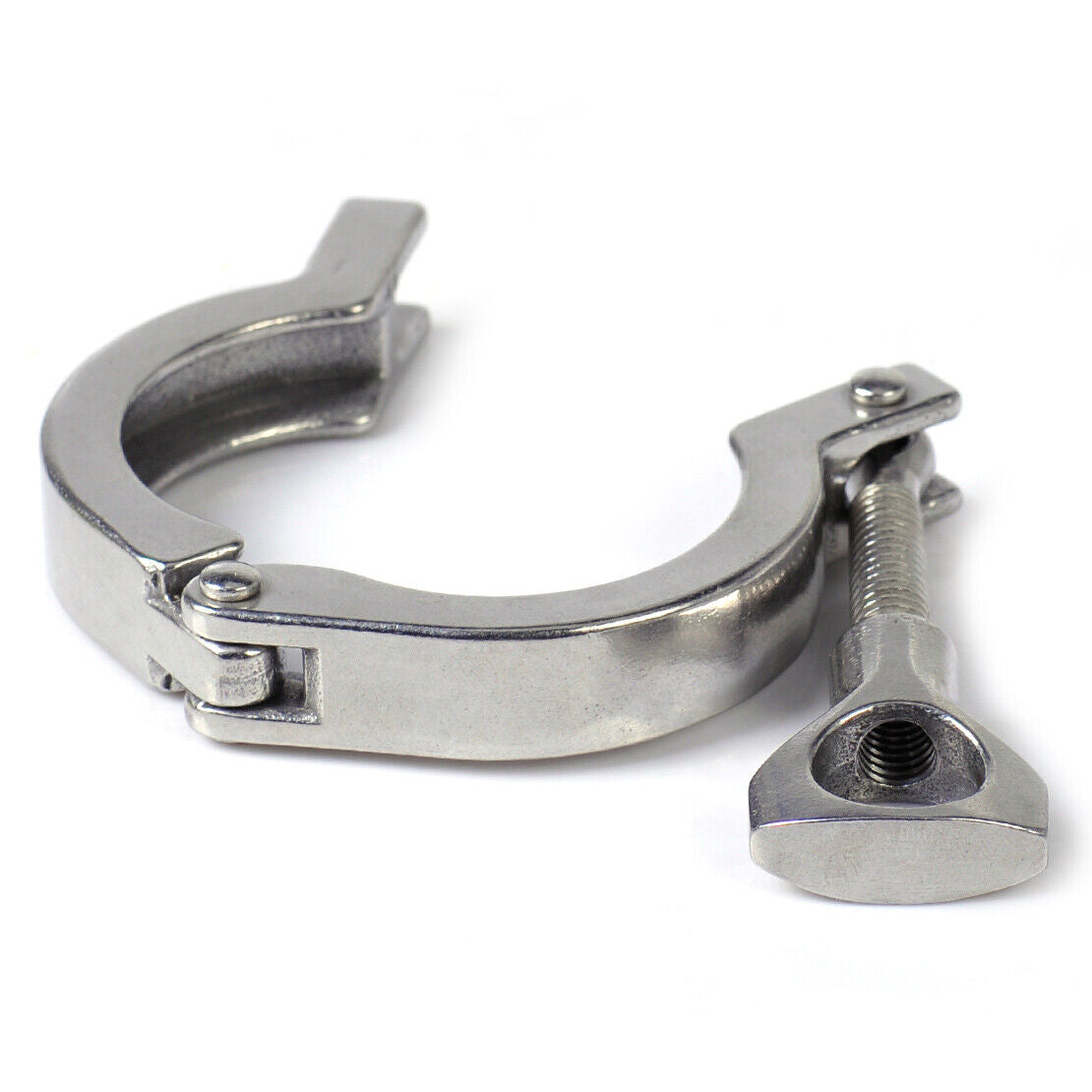 1.5" Heavy Duty Tri Clamp Clover 201 Stainless Steel 50.5mm OD Ferrule Flange Li