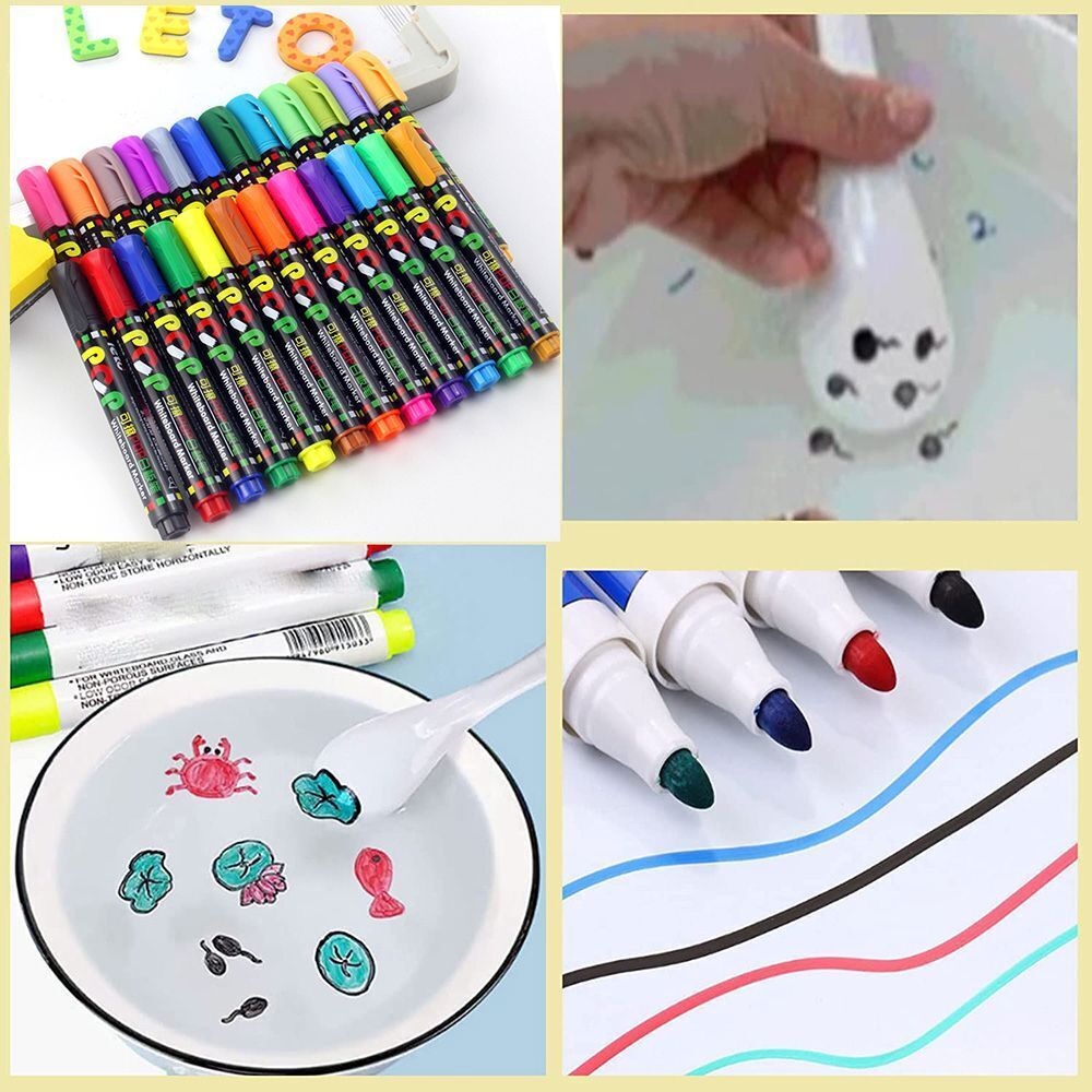 Magical Water Painting Pen Colorful Mark Pen Whiteboard Markers Doodle Pen