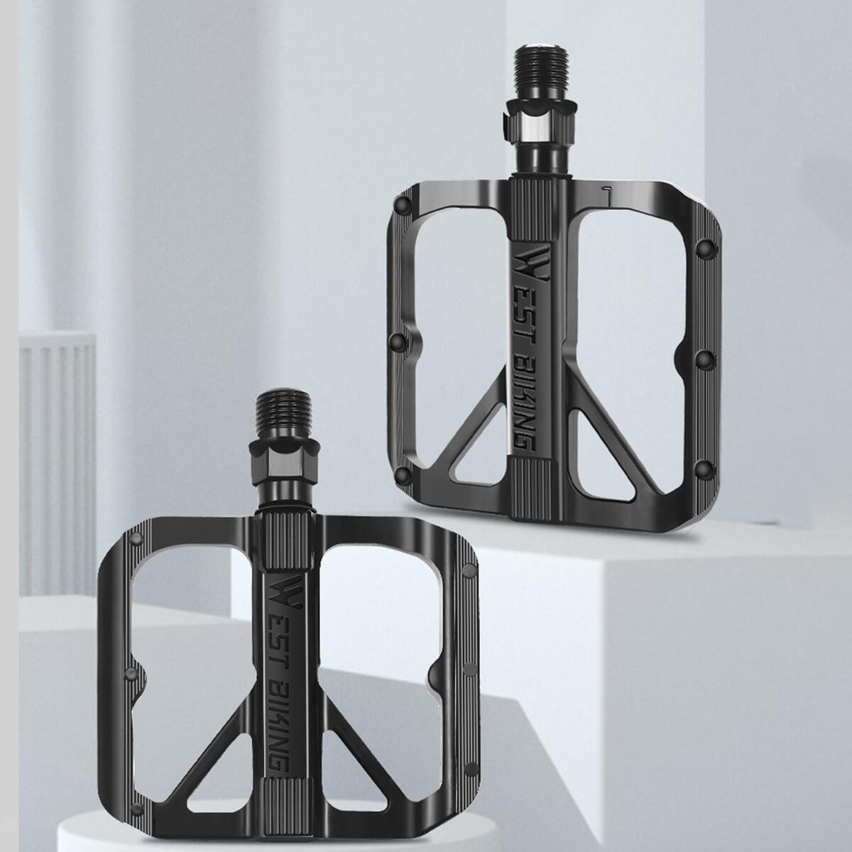 Ultralight Bicycle Pedals 9/16 inch Bicycle Flat Platform Pedal DU Bearings