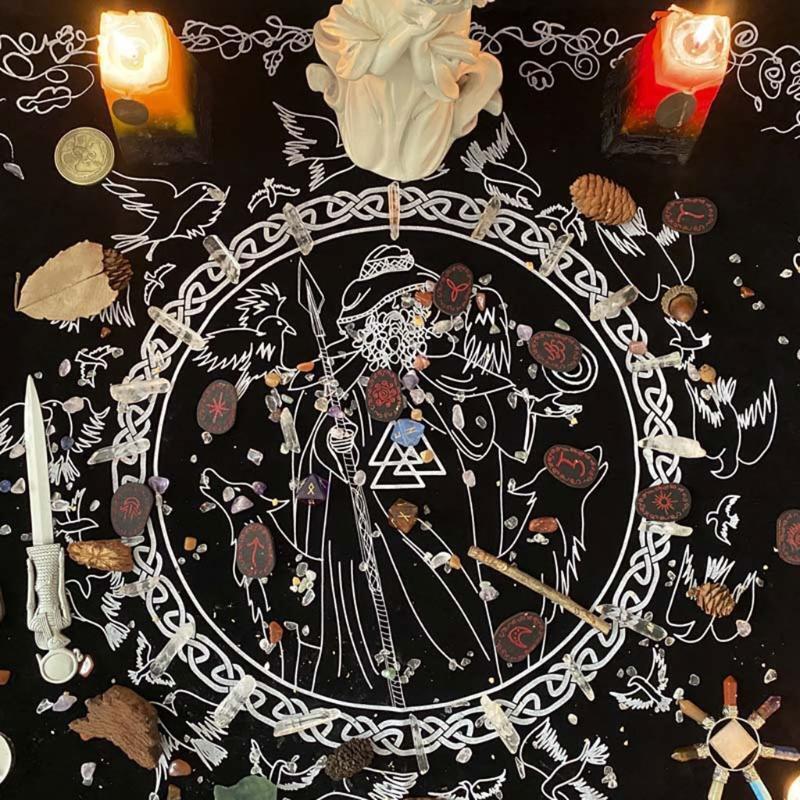 Rectangle Velvet Cloth Astrolabe Divination Speelkaarten Ta-rot Game Tafelkleed