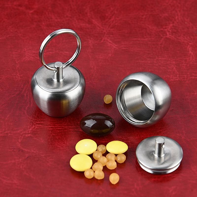 Portable Pill Case Travel Pocket Pill Dispenser Keychain Pill Holder for Outdoor