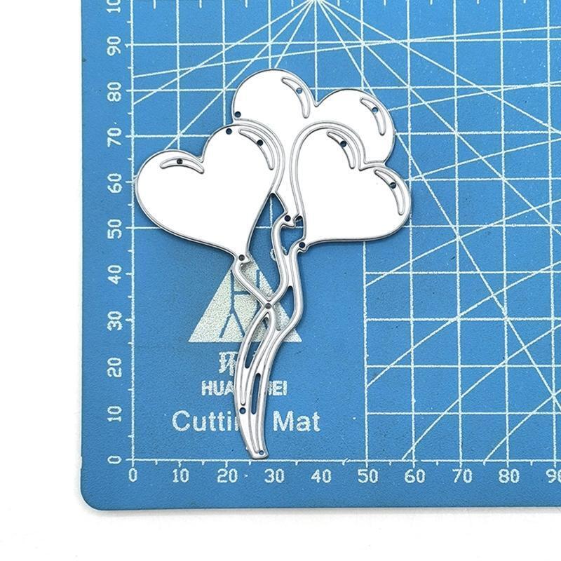 Heart Balloons Metal Cutting Dies Scrapbooking Stencil Die Cuts Card Embossing