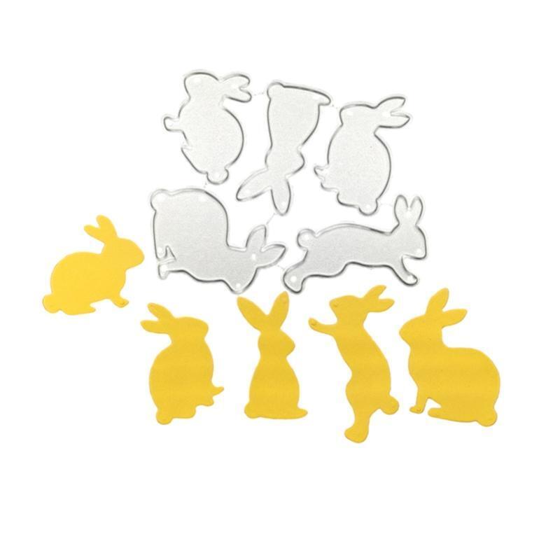 Easter Rabbits Metal Cutting Dies Stencil DIY Scrapbooking Album Paper Card Mold