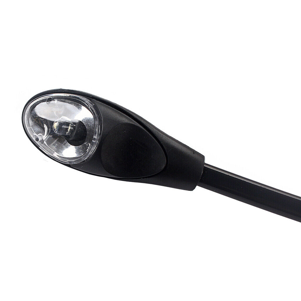 Music  Stand Light Adjustable Clip  Book Reading Lamp Black