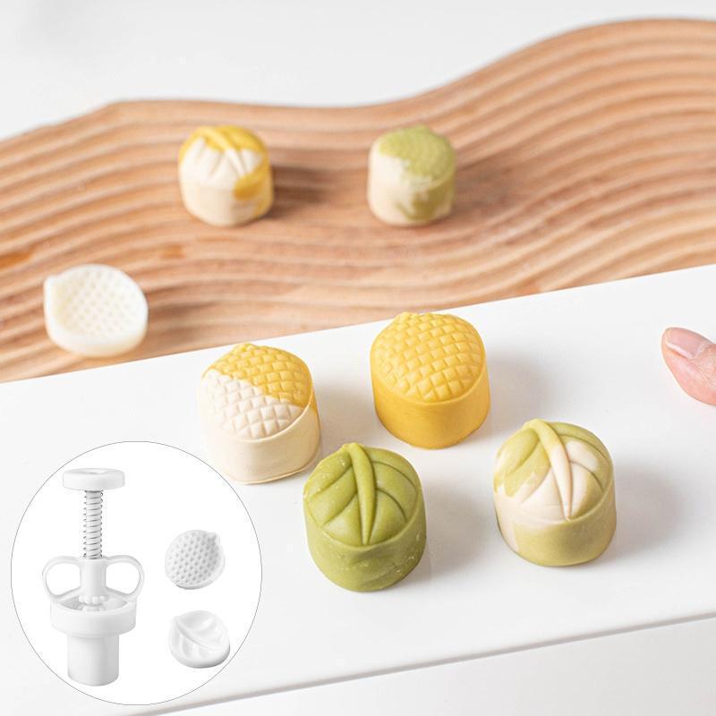 Durian Shape Stamps Moon Cake Moulds for Mid-Autumn Festival DIY Baking Mooncake