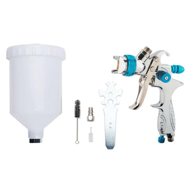 H-887 HVLP Pneumatic Lacquer Air Spray Gun 1.4mm Gravity Nozzle 600ml Cup Paint