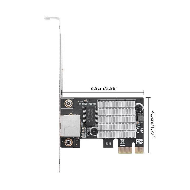 Gigabit Ethernet Control Card 2.5G 2500M/1000M RJ45 IO-PCE8125B-GLAN