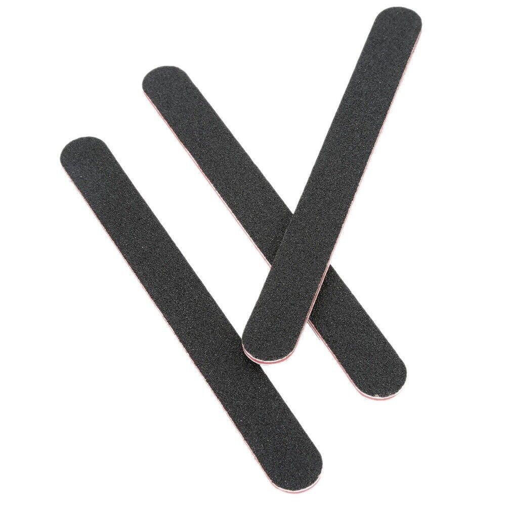 10Pcs 7.01*0.75" Black Leather Polishing Strips Edge Grinding Bar Craft DIY Tool