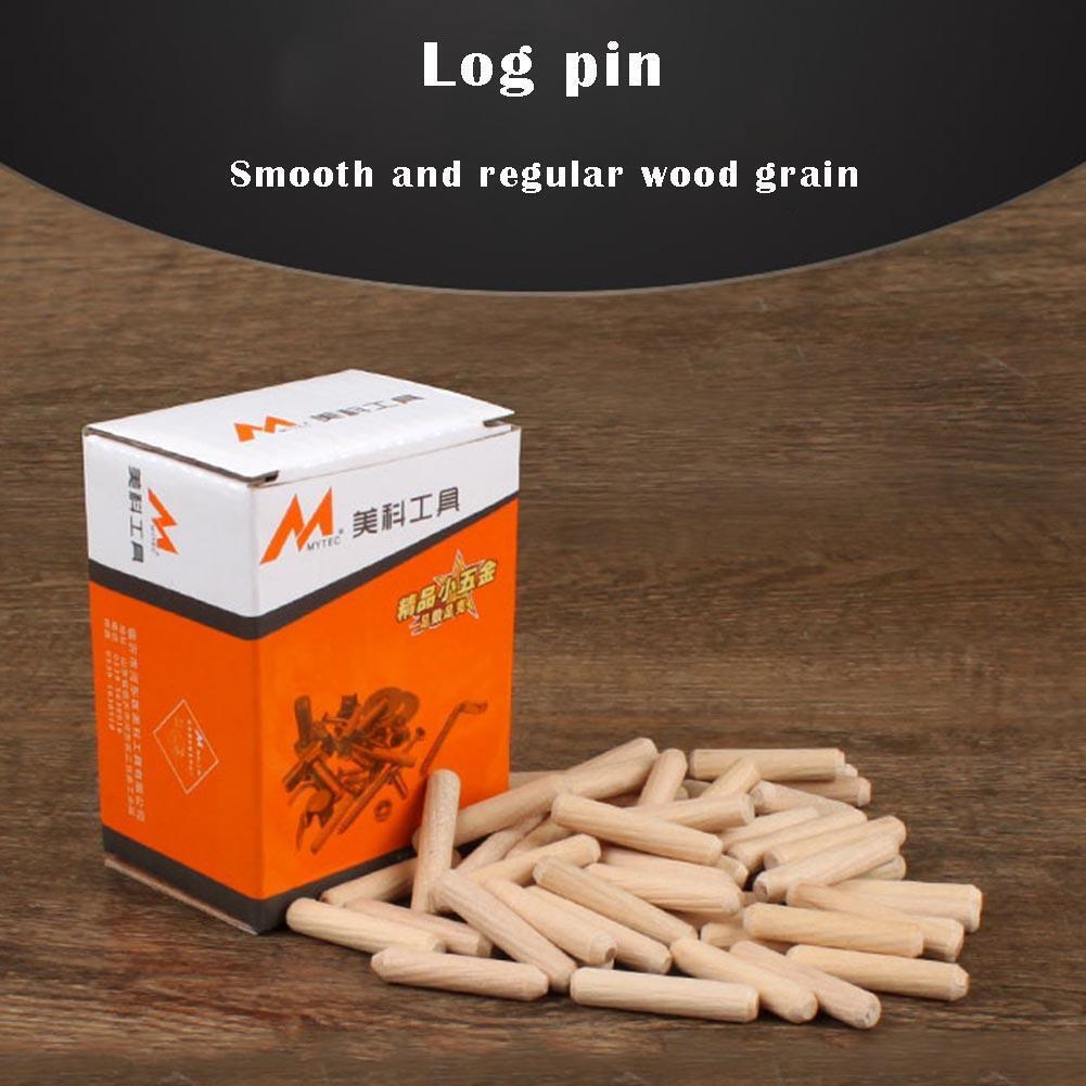 100pcs/box Woodworking Doweling Jig Kit Round Grooved Fluted Wooden Plugs