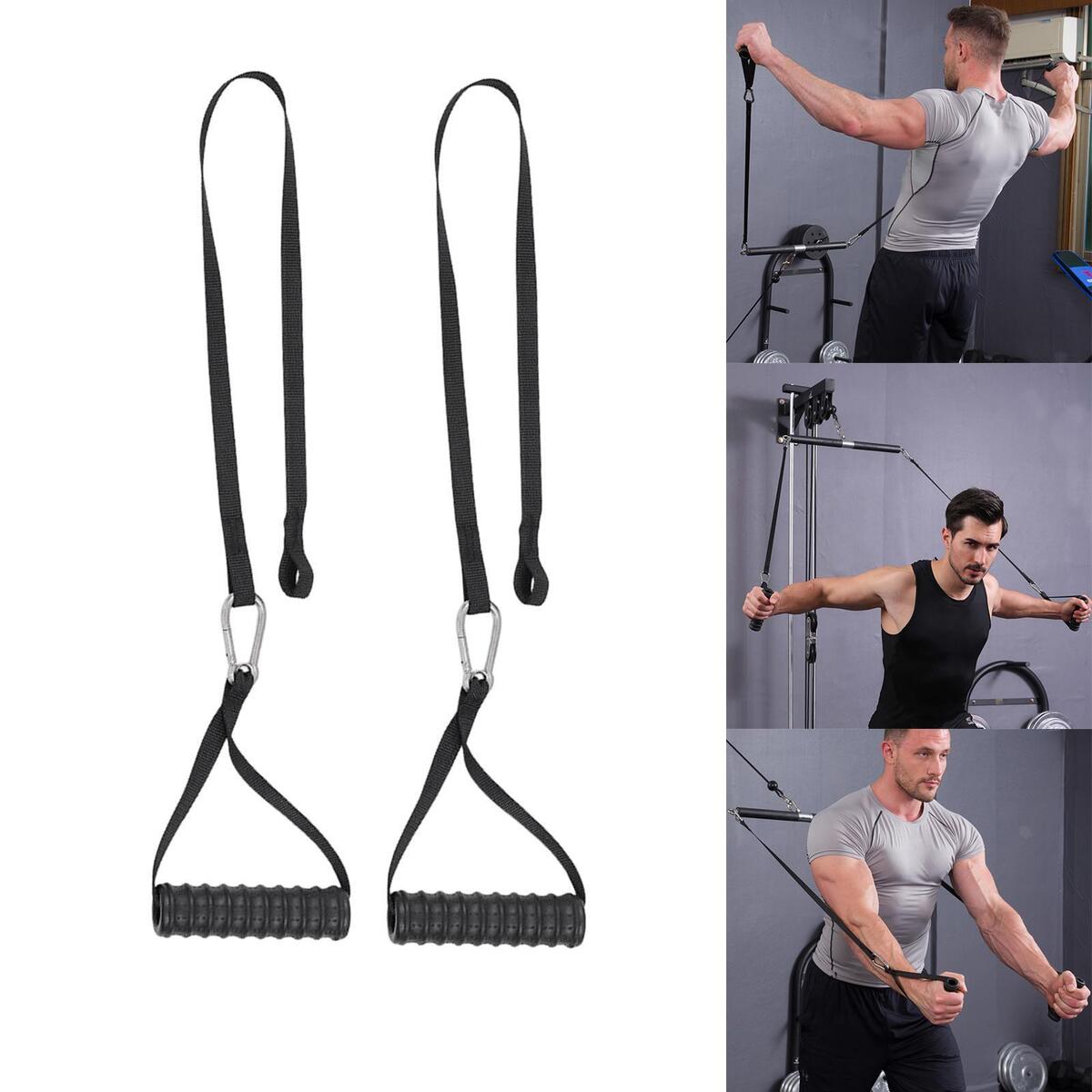 Ergonomic Triceps Rope Pull Down Handle Facepulls for Strength Training