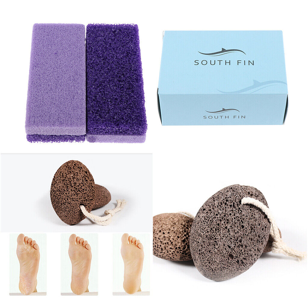 2 Styles Set, 3pcs Natural Pumice Stone | Volcanic Stone |   Pedicure