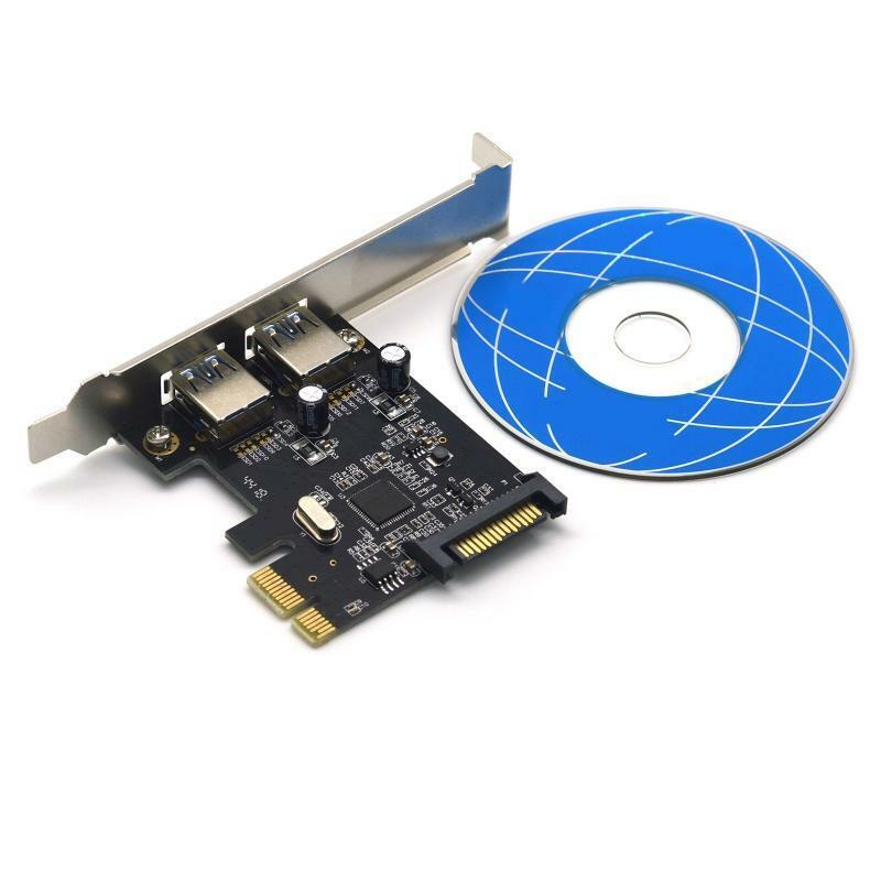 2 Port PCI-E X4 X8 X16 Adapter Board Extension Card PCIE USB 3.1 Adapter Card
