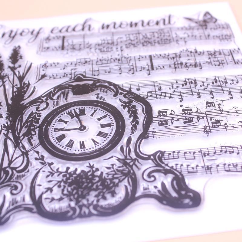Enjoy Each Moment Clear Stamp Seal Handmade Crafts Embossing Decor