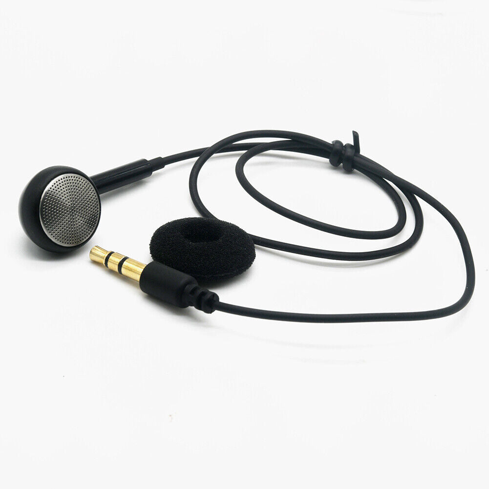 Single Side Wired in Ear Earbud 3.5mm Plug Walkie Talkie Mono Headphone Kit