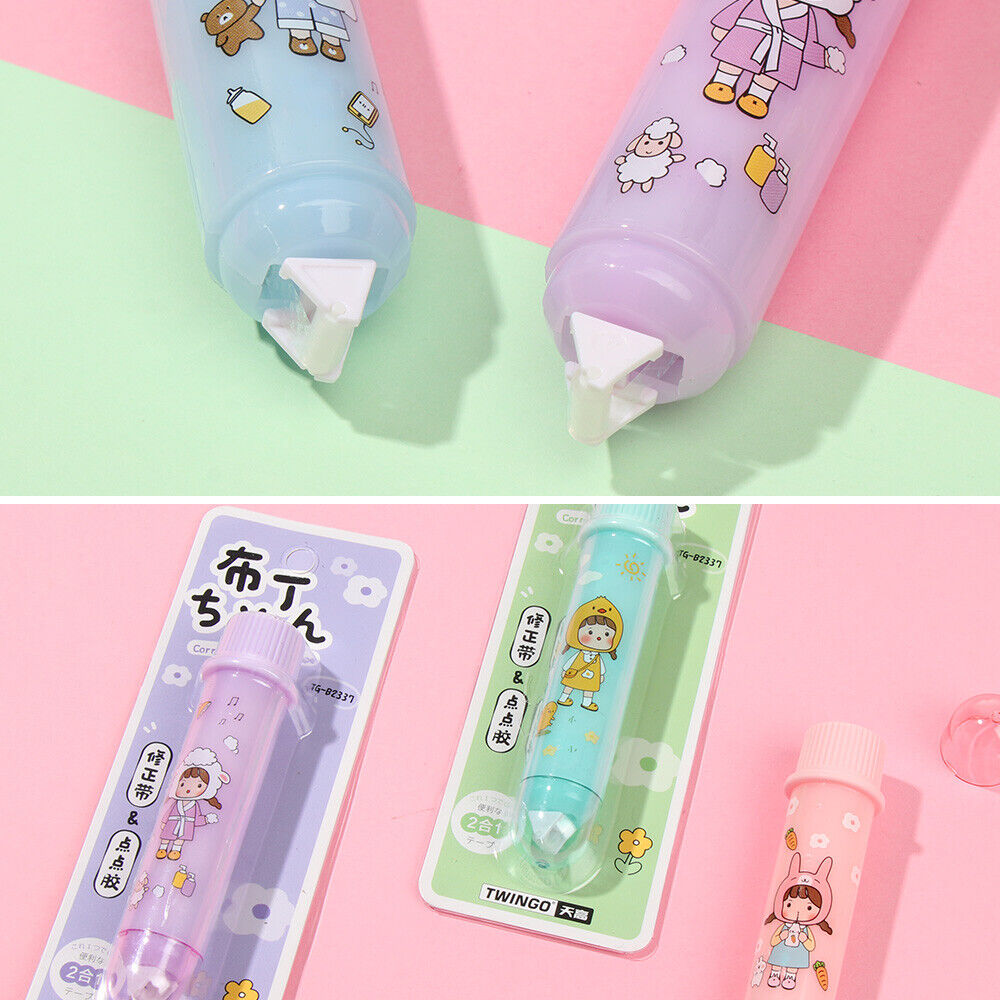 Glue Tape Dispenser Dots Stick Roller Correction Tape Double Sided Adhesive