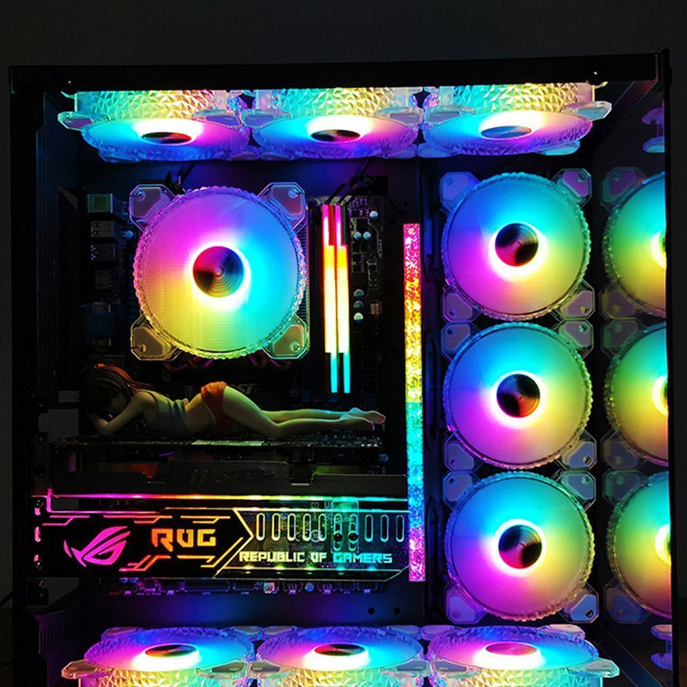 Ventilador Cooler RGB Heatsink Cooling Fans Chassis Fan Computer Case Fan