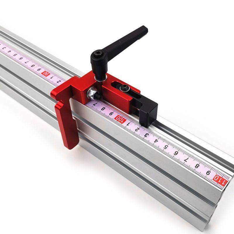 Aluminum Alloy Miter Track Stop Gauge Table Saw Suitable For 75mm Height T-track