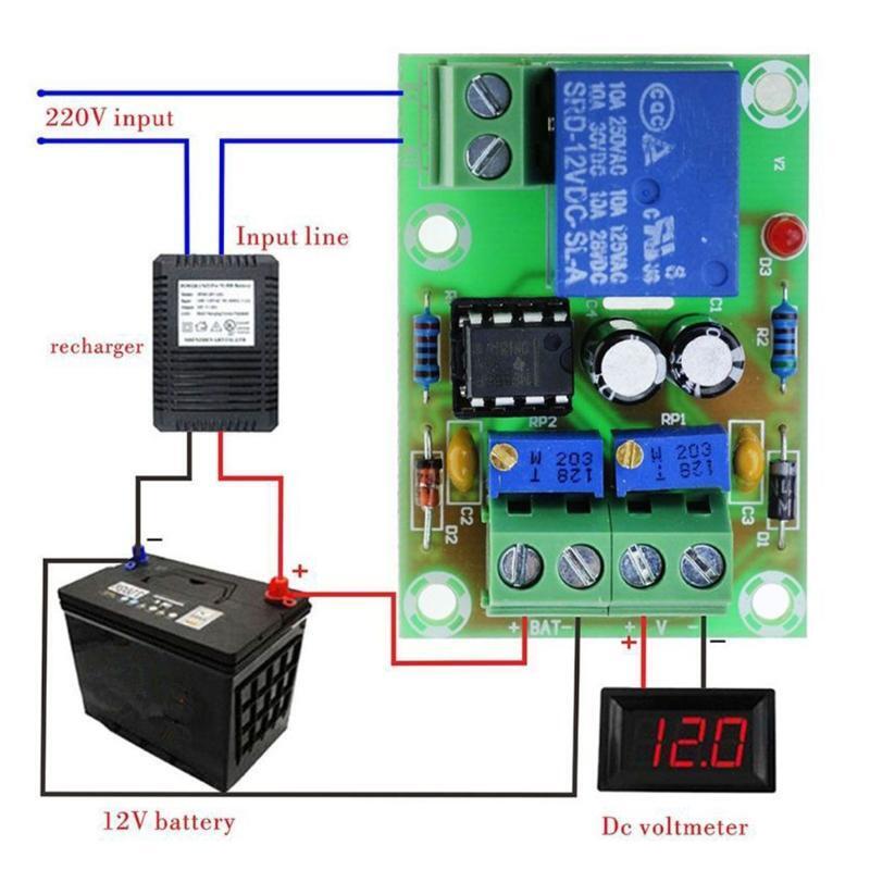 XH-M601 Automatic Charging Power 12V Battery Charging Control Board For Diy Kit