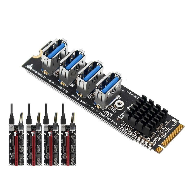 M.2 M Key SSD to PCI-E X1 Expansion Card w/ M Key Interface for Desktop Adapter