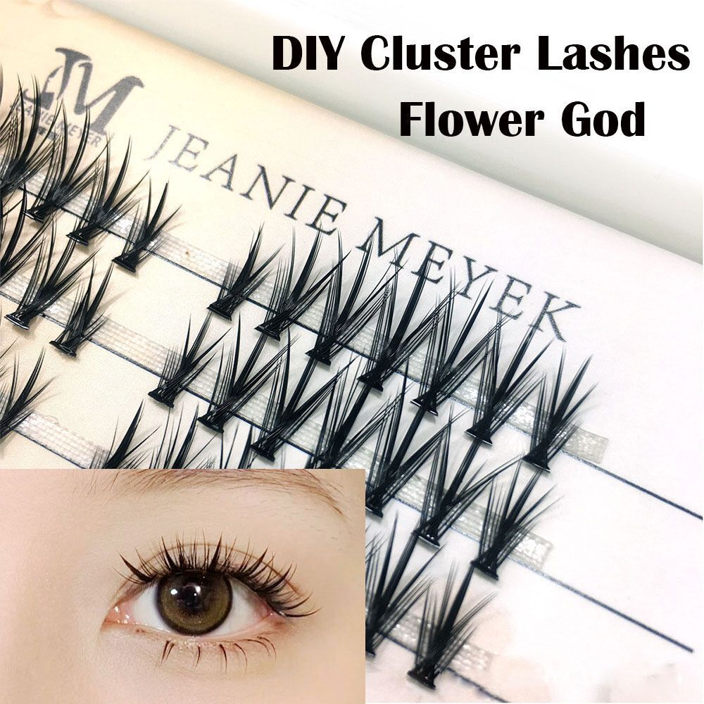 Lashes Simulation Natural Sandwich Idividual Lashes Flower God 36 Clusters