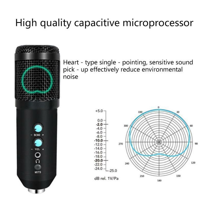 USB Computer Microphone for Podcast Gaming Streaming Recording 5 Pieces Pack
