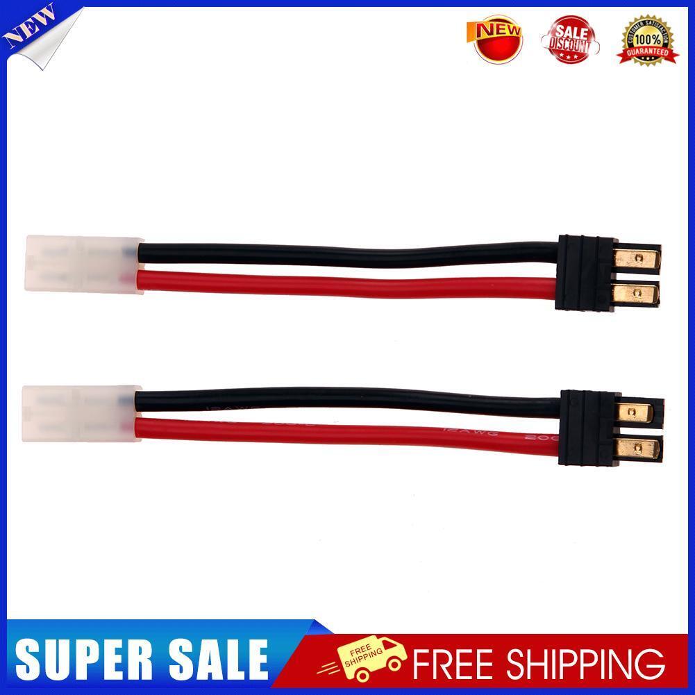 2pcs Plug Male for Traxxas to Female for Tamiya Head Connector Adapter