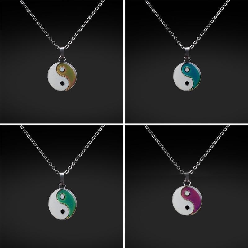 Colour Changing Mood Necklace Feeling Choker Stainless Steel Necklace Jewelry
