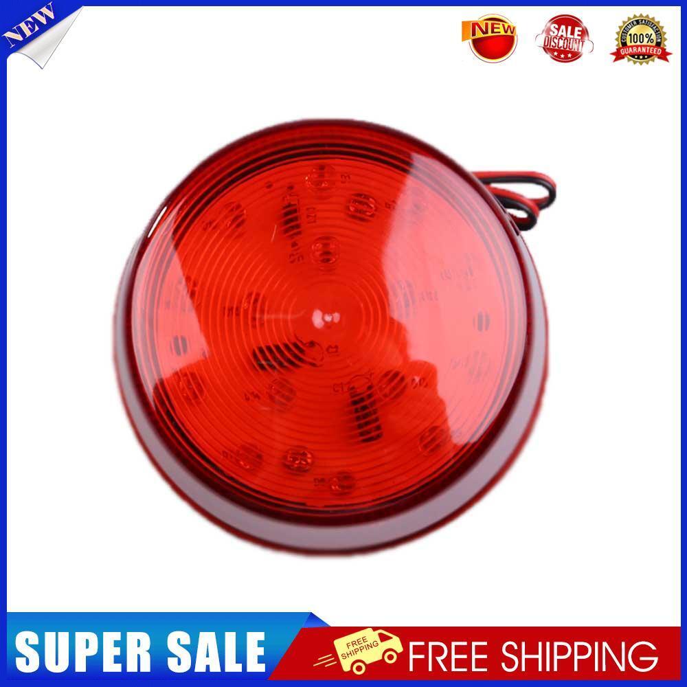 12V LED Alarm Security Signal Lamp Warning Siren with Red Flashing Light