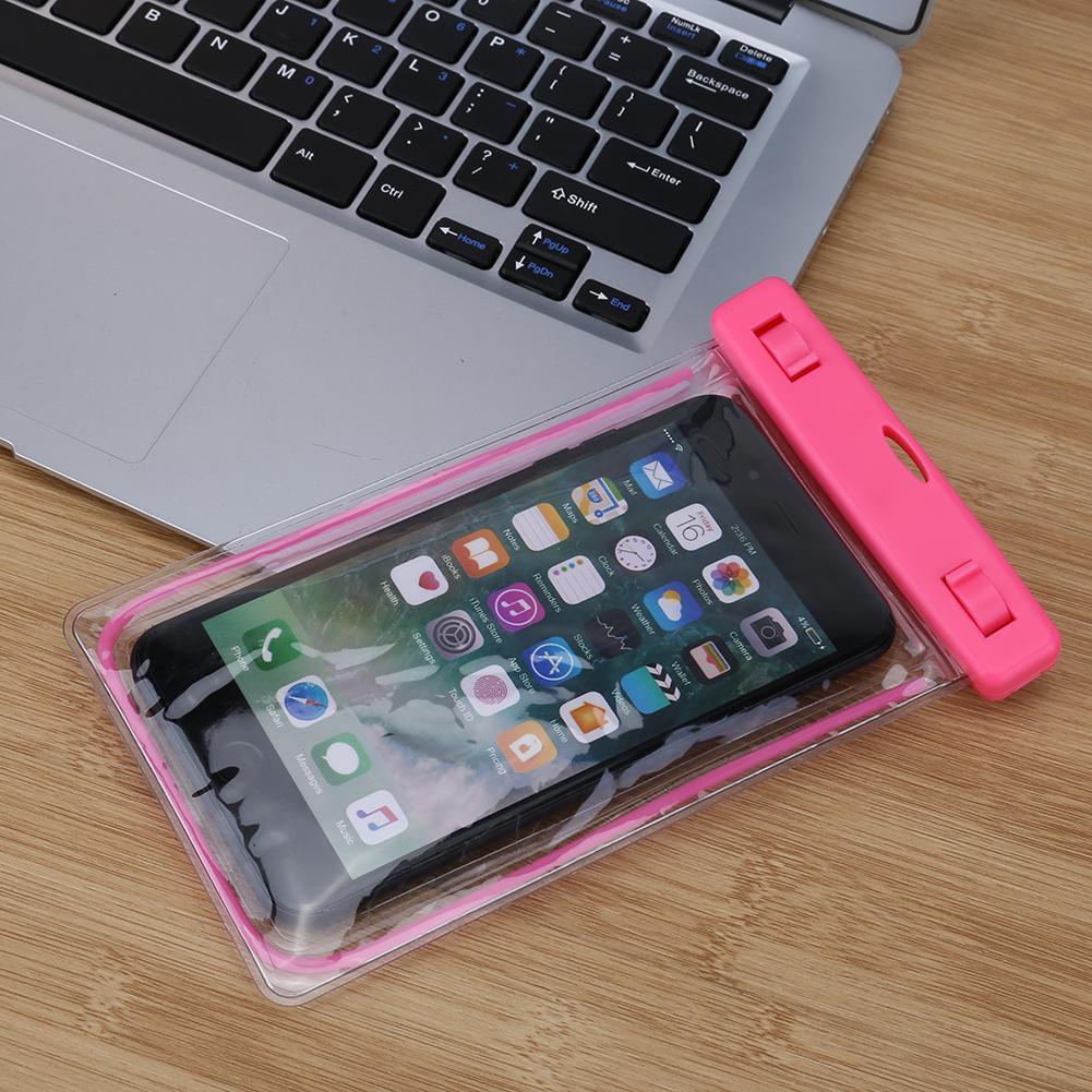Luminous Waterproof Touch Screen Dry Bag Pouch Case for 6inch Phone (Red)