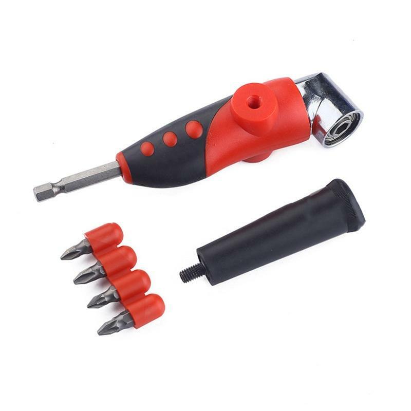 Black & Red Magnetic Screwdriver Adjustable Hexbit Angle Driver Wrench Hex Bit