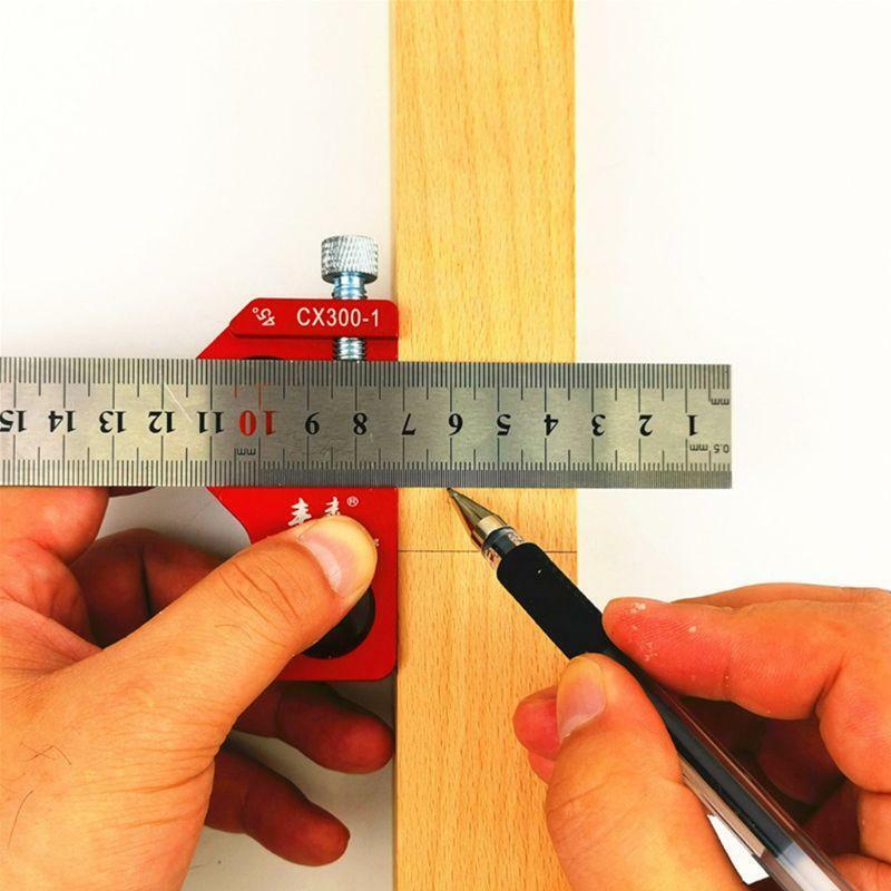 Aluminum Alloy CX300-1 Height Ruler 300mm Scale Ruler Woodworking Ruler
