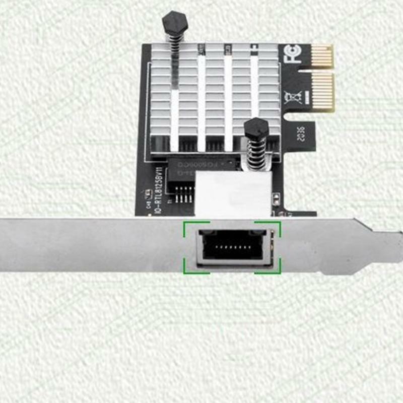 Gigabit Ethernet Control Card 2.5G 2500M/1000M RJ45 IO-PCE8125B-GLAN