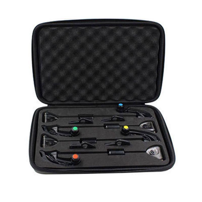 4 PCS Hanger Sensor Set LED Fishing Swingers Illuminated  Bite Indicator