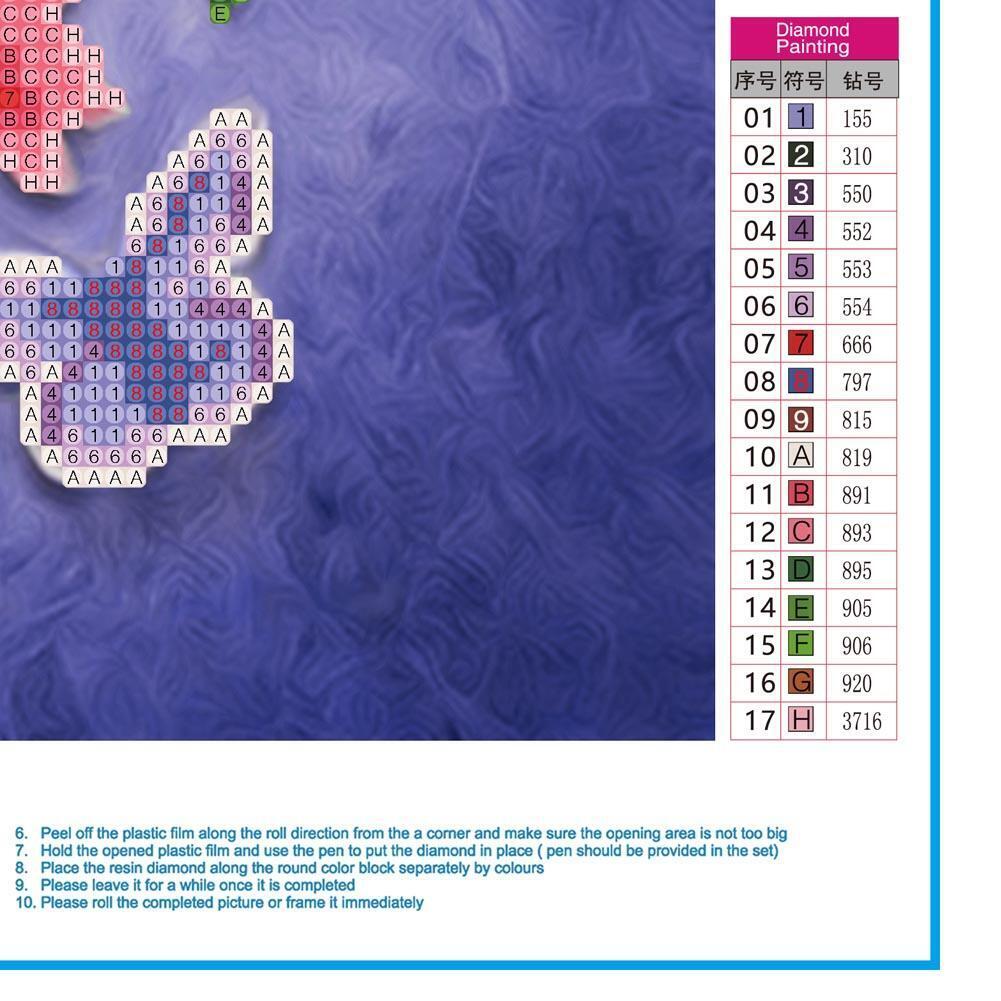 5D DIY Diamond Cross Rose Painting Home Embroidery Cross Stitch Wall Decor
