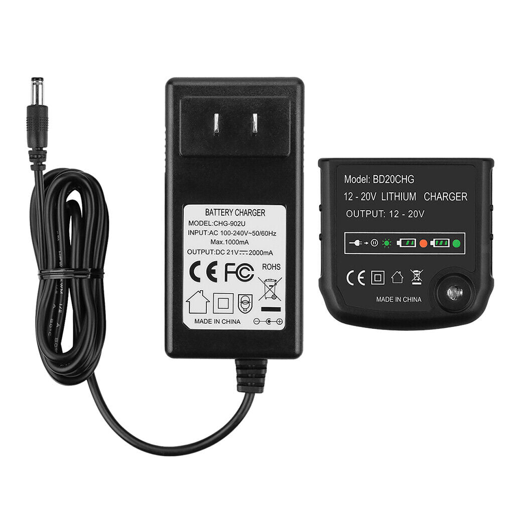 Replacement Battery Charger   and Decker 14.4V-20V  LBXR20