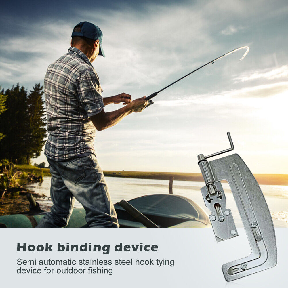 Portable Quick Knot Fishing Device Manual Tying Line Hook Fishhook Fixator