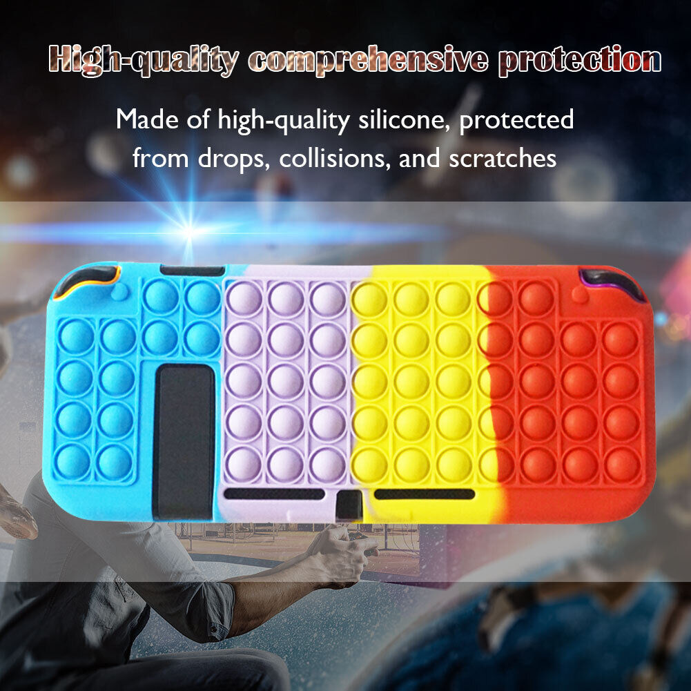 Silicone Soft Protective Cover for NS Switch Console Push Bubble Case (5)
