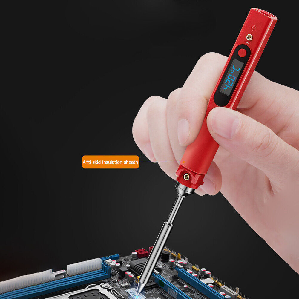 Adjustable Temperature Mini Soldering Iron 60W LED Display Electric Solder