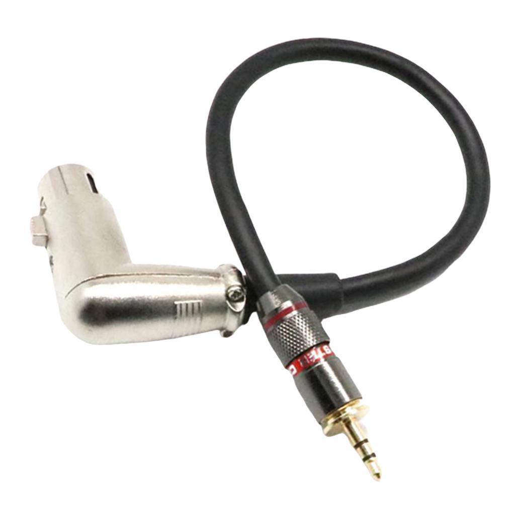 3.5mm (1/8 Inch) TRS Stereo Male to XLR Female Interconnect Audio Microphone