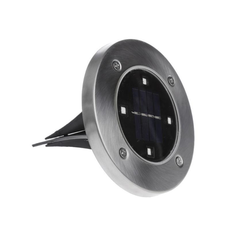 Solar Underground 4 LED Deck Buried Light Outdoor Path Garden Path Floor Lamp
