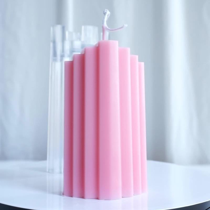DIY Candle Plastic Mold Iceberg Trapezoidal Buildings Blocks Mould Tool