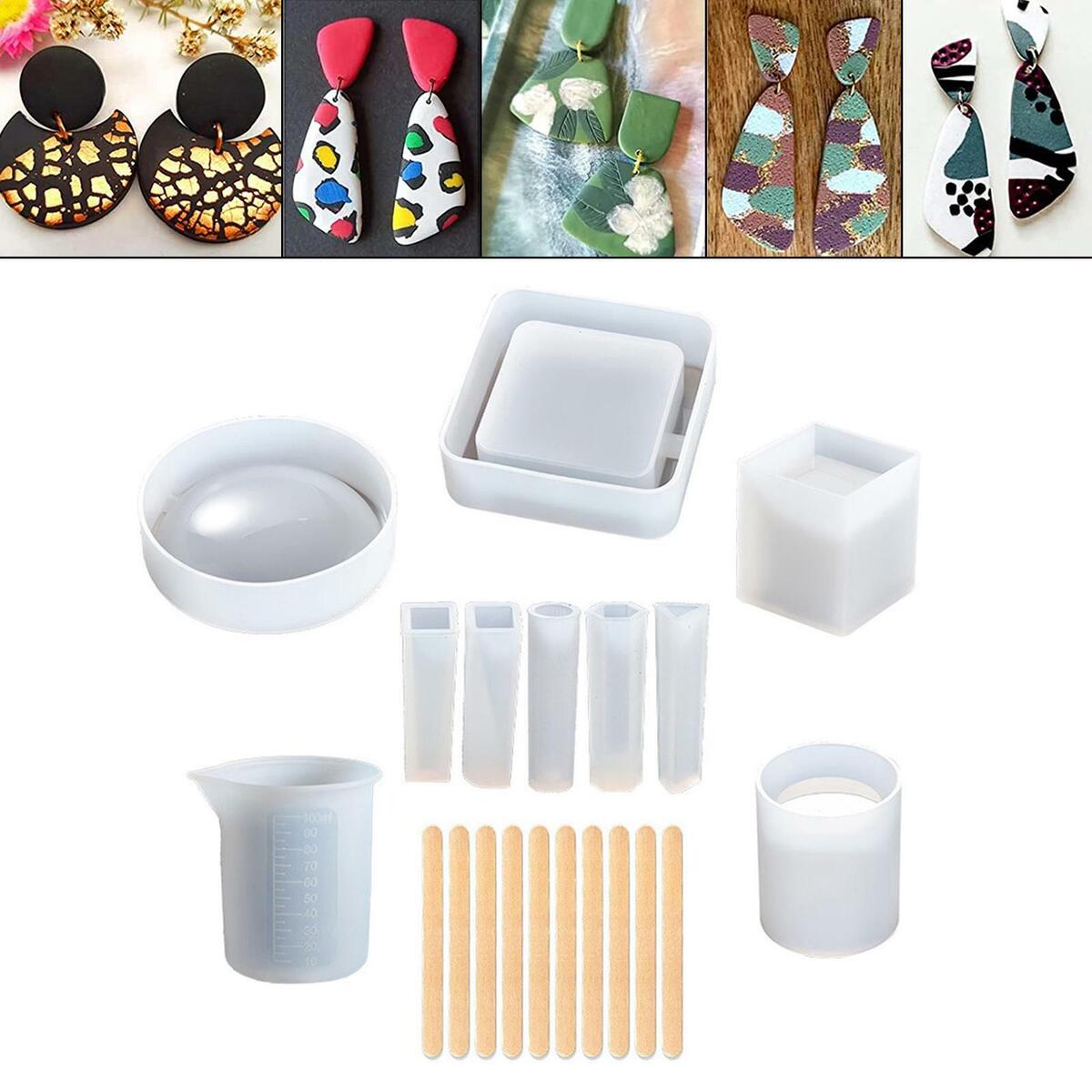 Casting Molds Kit Silicone Molds Jewelry Making Tool for Necklace