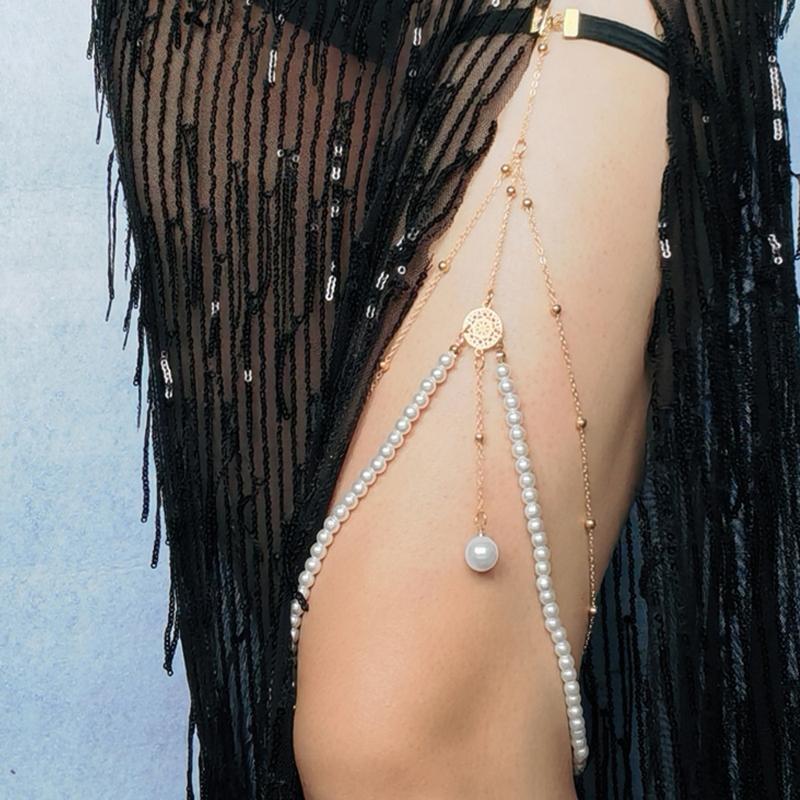 Thigh Chain Jewelry Bikini Body Jewelry Accessories for Women Girls Summer Beach