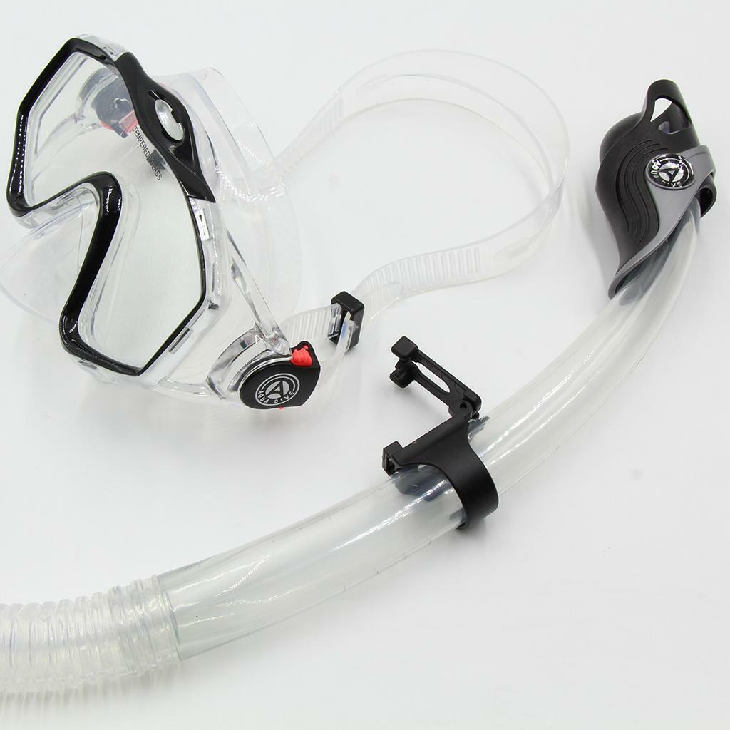 2Pcs Universal Dive Snorkel Clip Keeper Retainer Breath Tube Holder Clamp