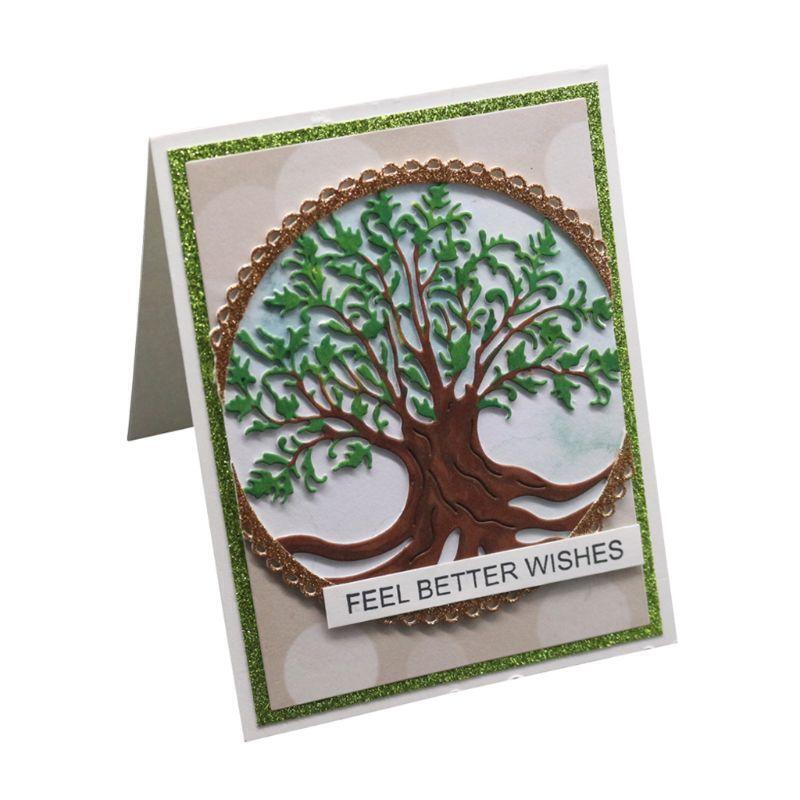 Tree of Life Metal Cutting Dies Stencil Scrapbooking DIY Album Stamp Paper Card
