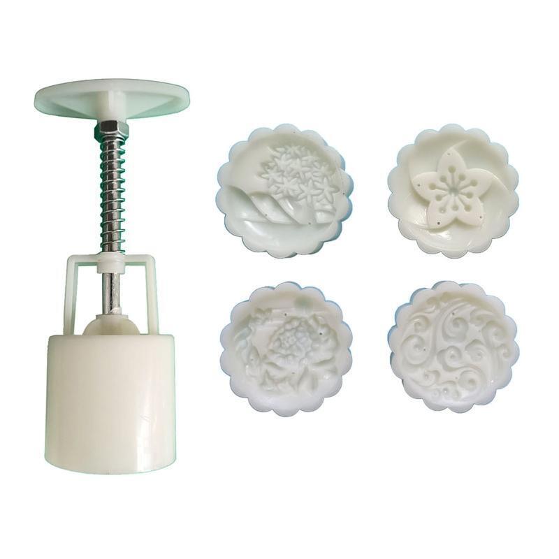 Mid Autumn Festival Mooncake Maker Moon Cake Mold Cookie Stamps DIY Pastry Tool