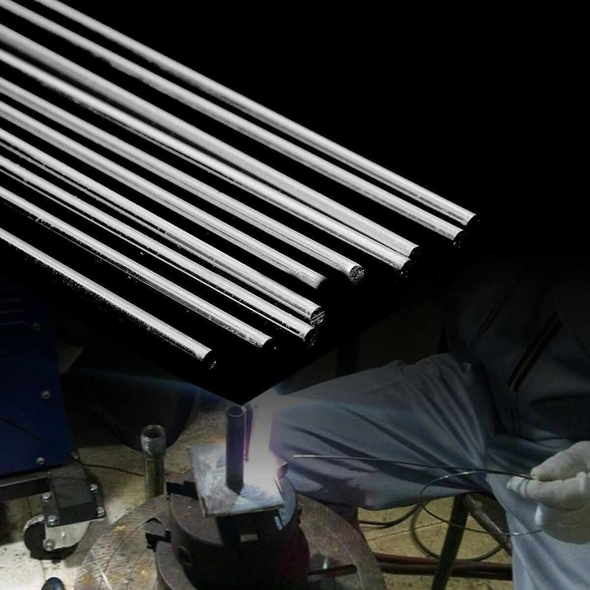 3.2mm x 450mm Aluminium Alloy Low Temperature Welding Brazing Rod 10pcs